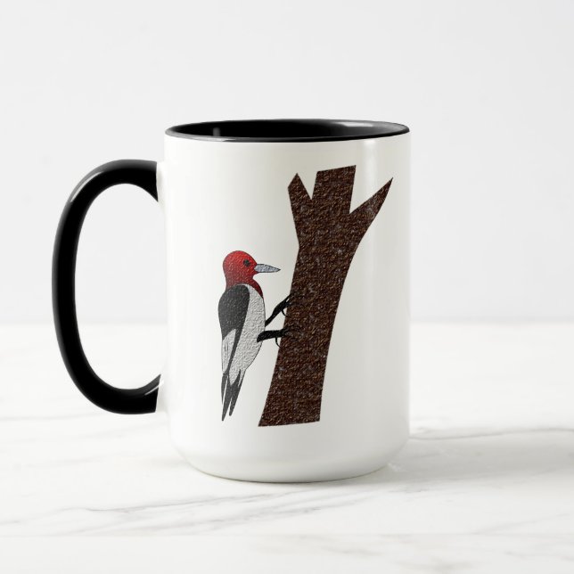Red Headed Woodpecker Mug (Left)