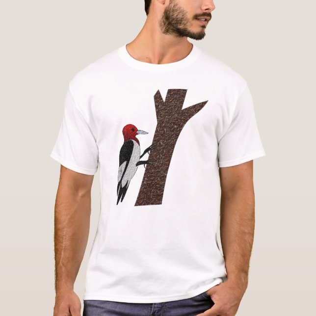 Red Headed Woodpecker T-Shirt (Front)