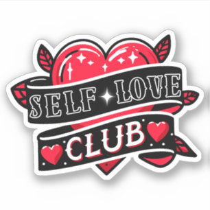 red hear self love club