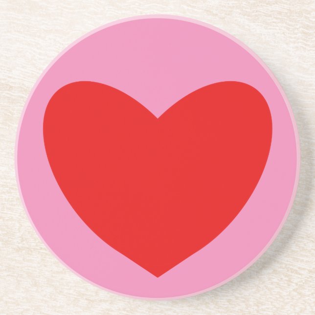 Red Heart #1 Coaster (Front)