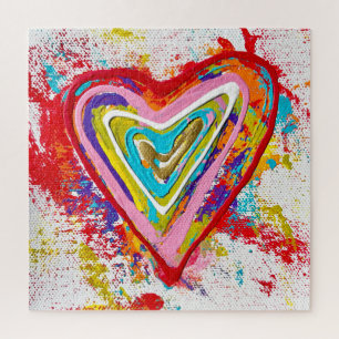 Red Heart 20 x 20 Puzzle