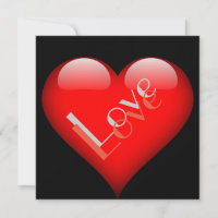 Red Heart Attractive Parisian Love Wedding