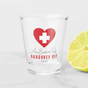 Red Heart Bachelorette Party Hangover Shot Glass
