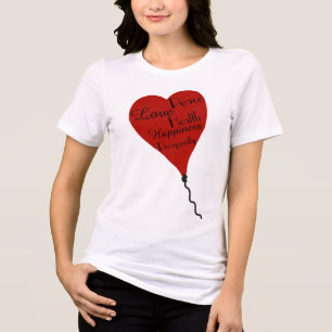 Red Heart Balloon Love Shirt