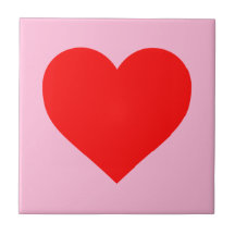 Red Heart Beat Pastel Pink
