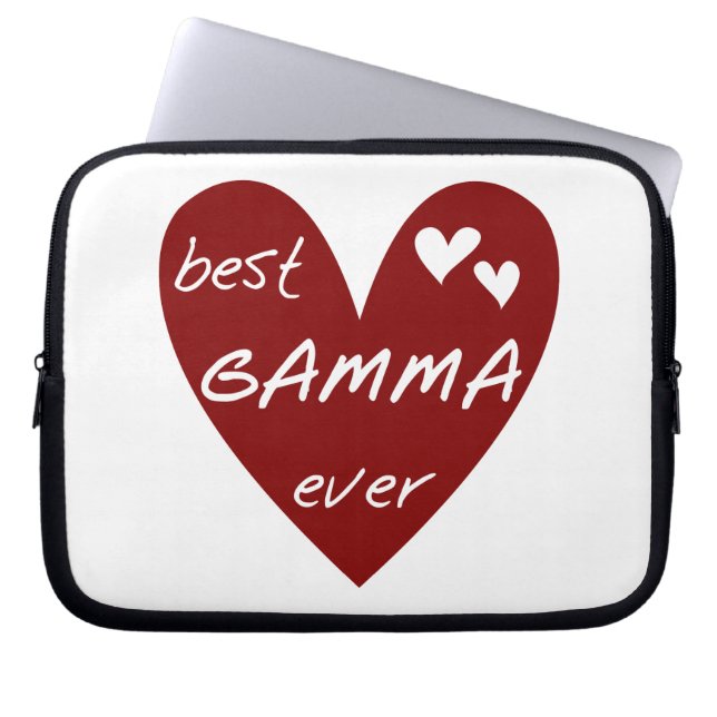 Red Heart Best Gamma Ever Gifts Laptop Sleeve (Front)