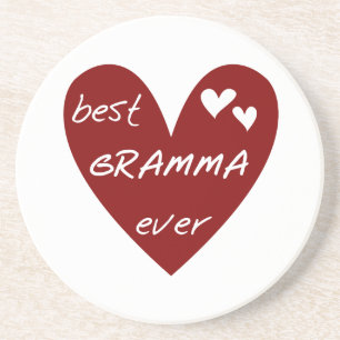 Red Heart Best Gramma Ever T-shirts and Gifts Coaster