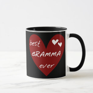 Red Heart Best Gramma Ever T-shirts and Gifts Mug