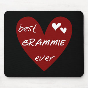 Red Heart Best Grammie Ever T-shirts and Gifts Mouse Mat