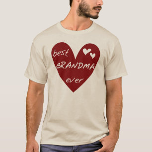 Red Heart Best Grandma Ever T-shirts and Gifts