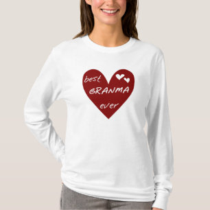 Red Heart Best Granma Ever T-shirts and Gifts