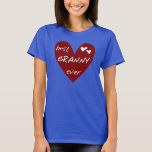 Red Heart Best Granny Ever Tshirts and Gifts