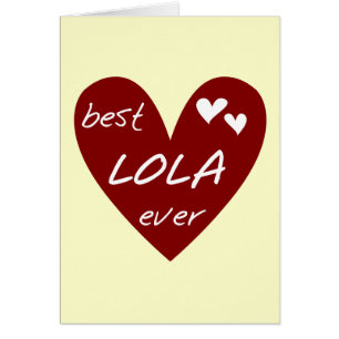 Red Heart Best Lola Ever T-shirts and Gifts
