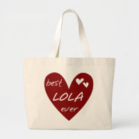 Red Heart Best Lola Ever T-shirts and Gifts