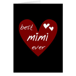 Red Heart Best Mimi Ever Tshirts and Gifts