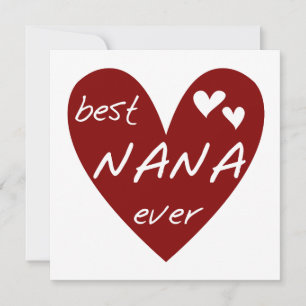 Red Heart Best Nana Ever T-shirts and Gifts