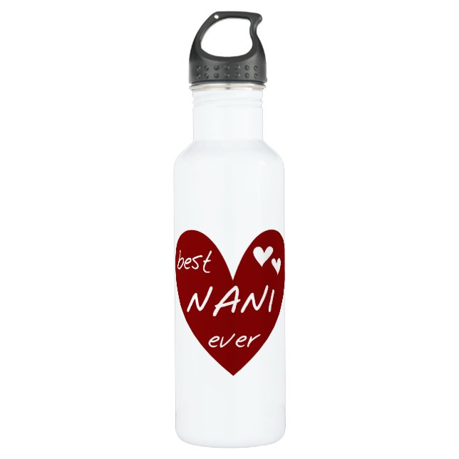 Red Heart Best Nani Ever Liberty 710 Ml Water Bottle (Front)