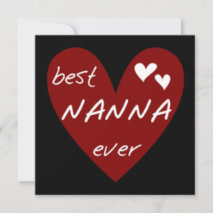 Red Heart Best Nanna Ever t-shirts and Gifts