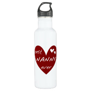 Red Heart Best Nanny Ever Liberty 710 Ml Water Bottle