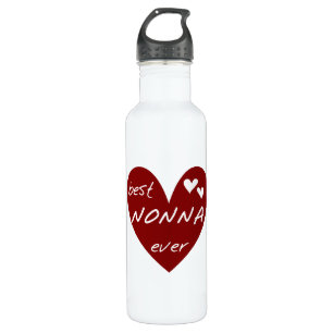 Red Heart Best Nonna Ever Liberty 710 Ml Water Bottle