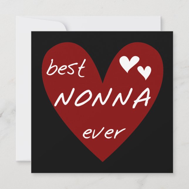 Red Heart Best Nonna Ever T-shirts gifts (Front)