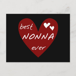 Red Heart Best Nonna Ever T-shirts gifts Postcard
