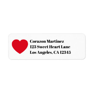 Red Heart Bold Text