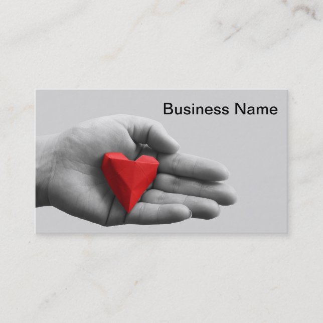 Red Heart Business Card (Front)