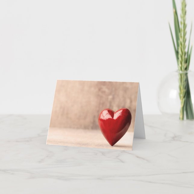 Red heart. card (Front)