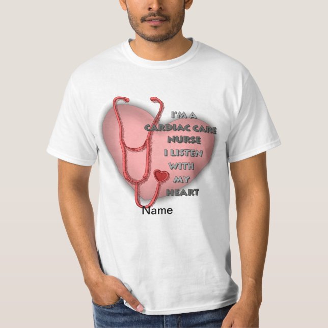 Red Heart Cardiac Care nurse  T-Shirt (Front)