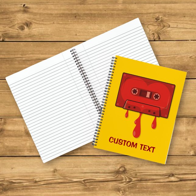 Red Heart Cassette Notebook (Creator Uploaded)