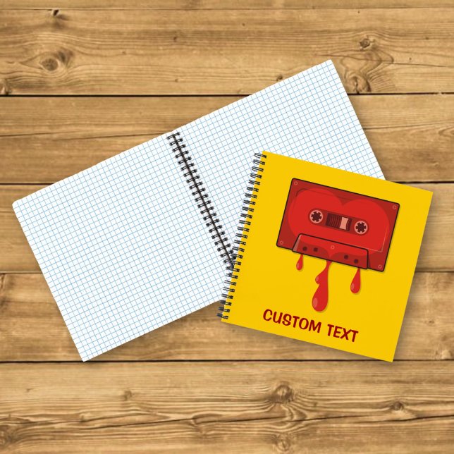Red Heart Cassette Notebook (Creator Uploaded)
