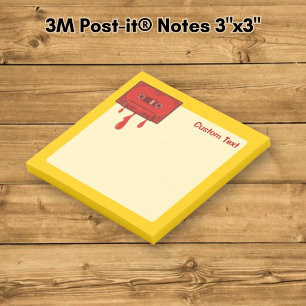 Red Heart Cassette Post-it Notes