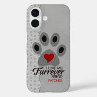 Red Heart Cat Paw with Pet Lover Theme
