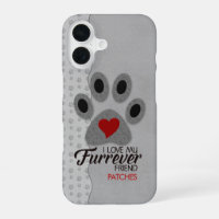 Red Heart Cat Paw with Pet Lover Theme