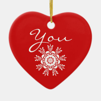Red Heart Christmas Marriage Proposal Decoration