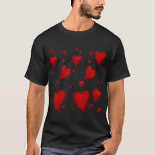 Red Heart Christmas Merry Xmas Welcome 2022 T-Shirt