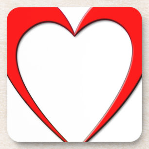 Red Heart Coaster