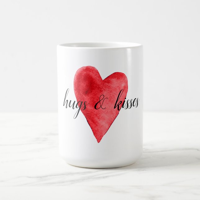 Red Heart Coffee Mug (Center)