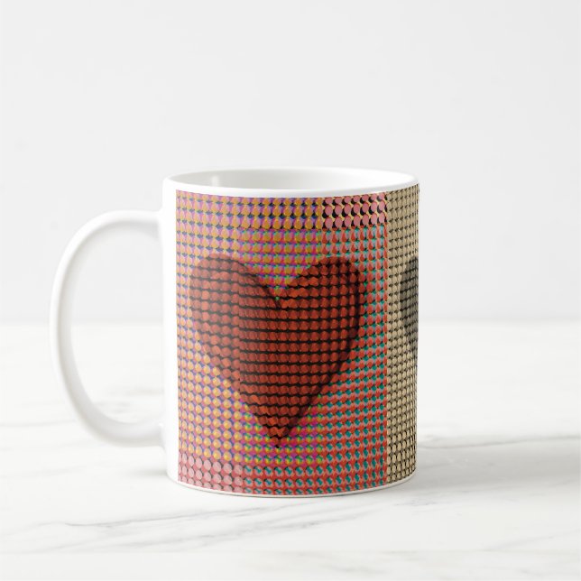 Red Heart Coffee Mug (Left)