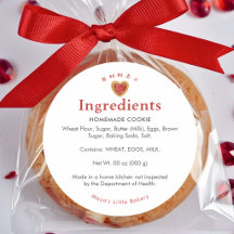 Red Heart Cookie Bakery Ingredient
