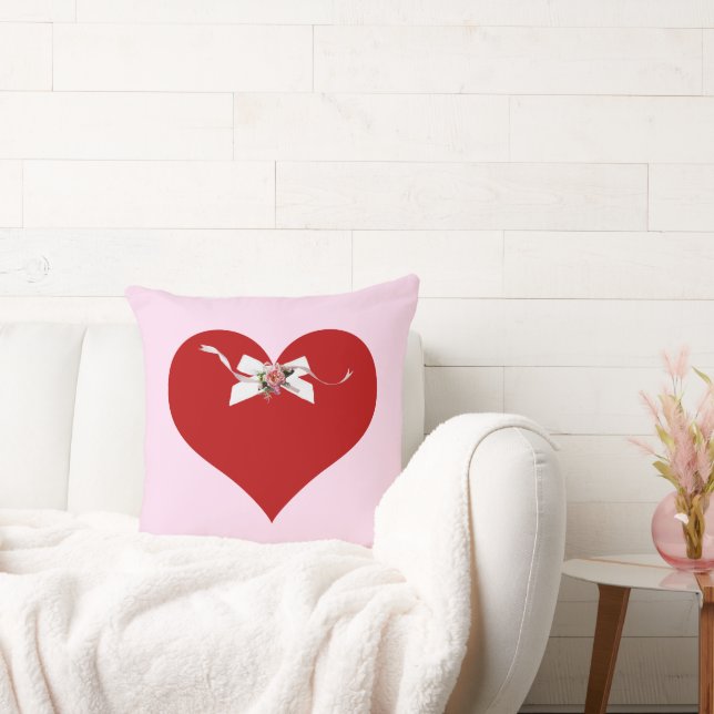 Red Heart Cushion (Couch)