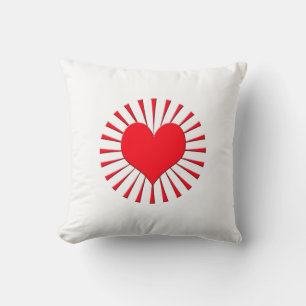 Red heart cushion
