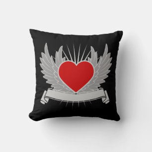 Red heart cushion