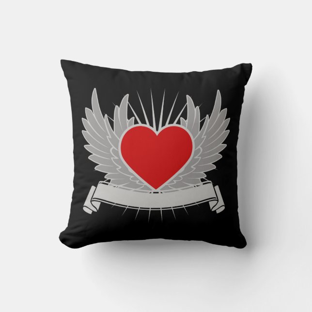 Red heart cushion (Front)