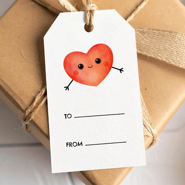 Red heart cute little gift tag (Creator Uploaded)