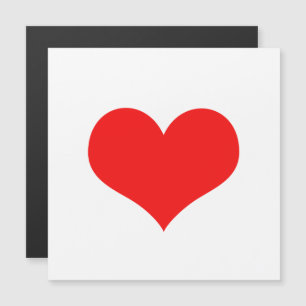 Red Heart Cute Valentine's Day White Custom Colour