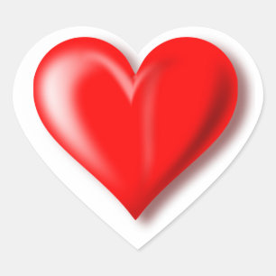 Red heart design Sticker