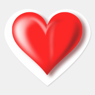Red heart design Sticker