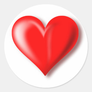 Red heart design Sticker